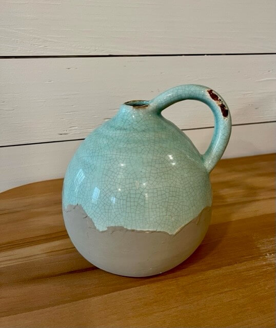 Aqua Earthenware Vessel