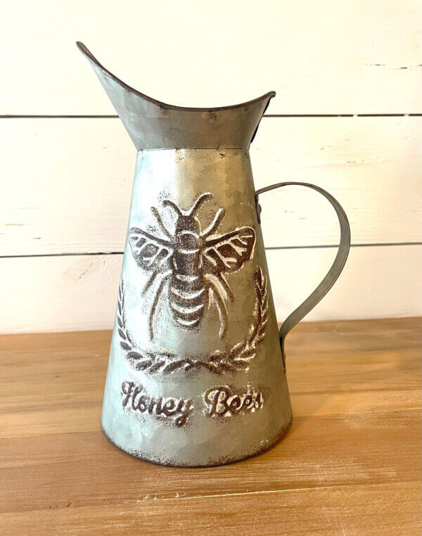 Embossed Pitcher-Honey Bee