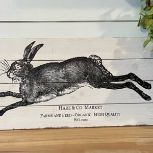 Wooden Hare Sign