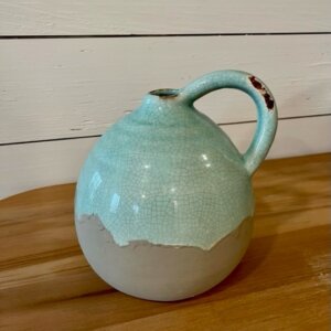 Aqua Earthenware Vessel